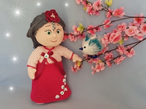 Häkelanleitung, Kairi die kleine Koreanerin