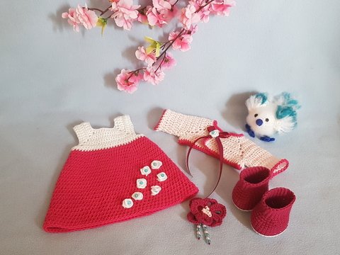 Häkelanleitung, Puppenkleidung Kairi die Koreanerin