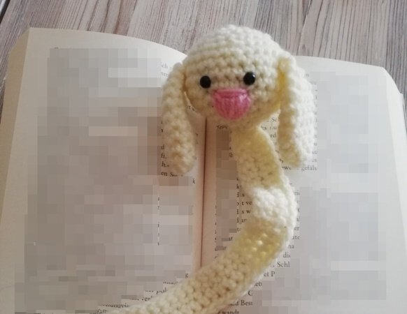 Häkelanleitung Lesezeichen Hase - 20 cm groß - Bild 2