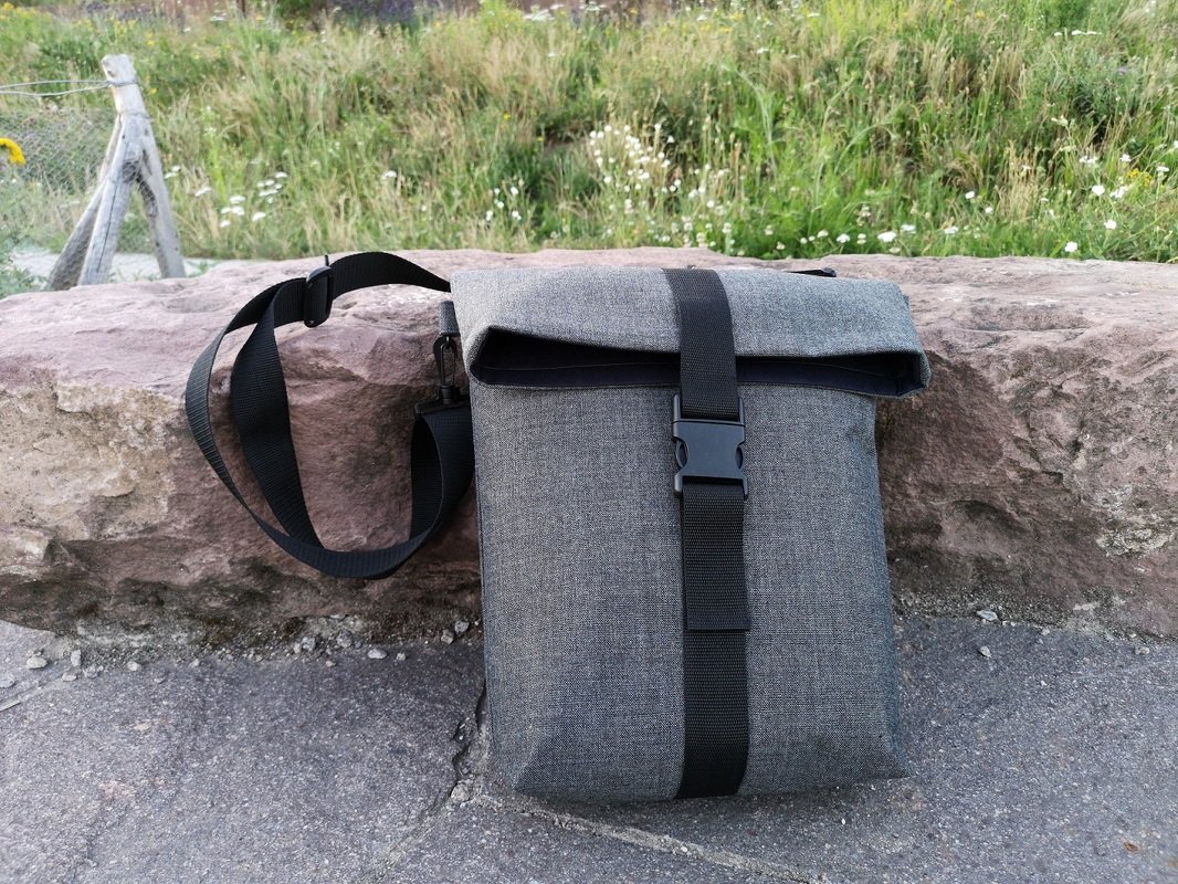 Anleitung Rolltop Umhängetasche Paul