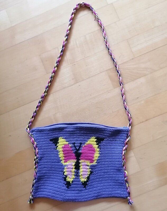 Anleitung Umhängetasche mit einem Schmetterling - Bild 4