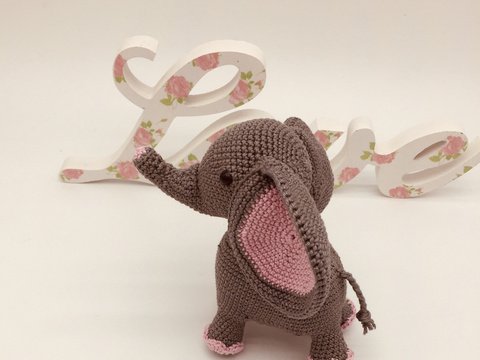 Häkelanleitung Elefant Ella
