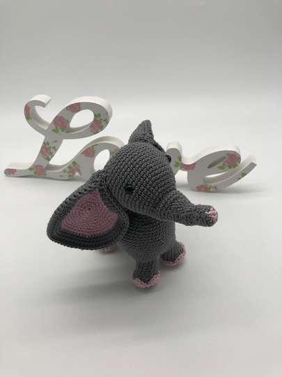 Häkelanleitung Elefant Ella