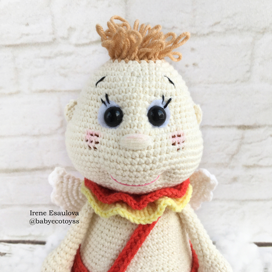 Amigurumi pattern Crochet angel Strawberry cupid