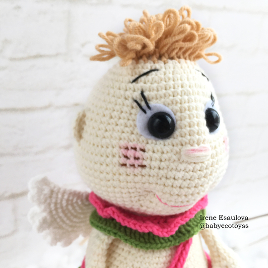Amigurumi pattern Crochet angel Strawberry cupid