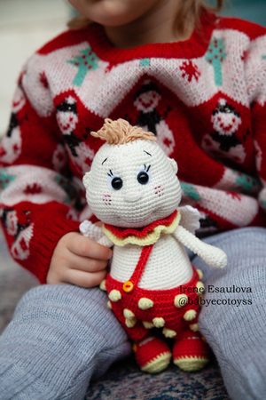 Amigurumi pattern Crochet angel Strawberry cupid