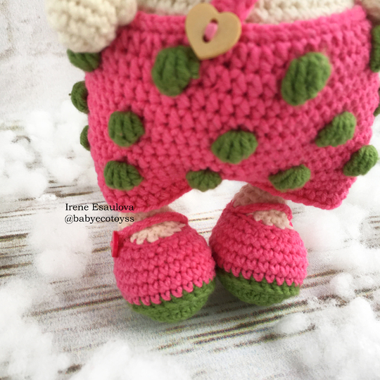 Amigurumi pattern Crochet angel Strawberry cupid