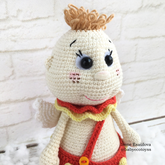 Amigurumi pattern Crochet angel Strawberry cupid