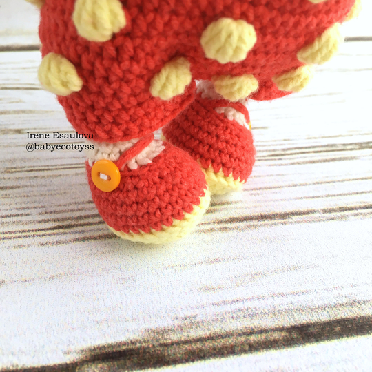 Amigurumi pattern Crochet angel Strawberry cupid