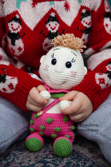 Amigurumi pattern Crochet angel Strawberry cupid