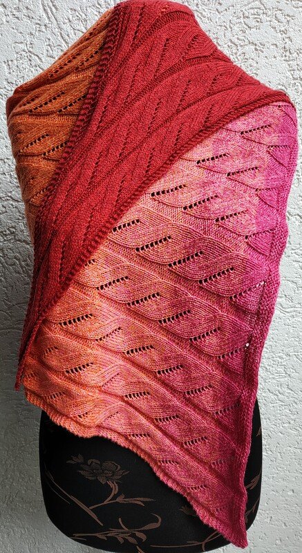 Strickanleitung asymetrisches Tuch " Rowrow"