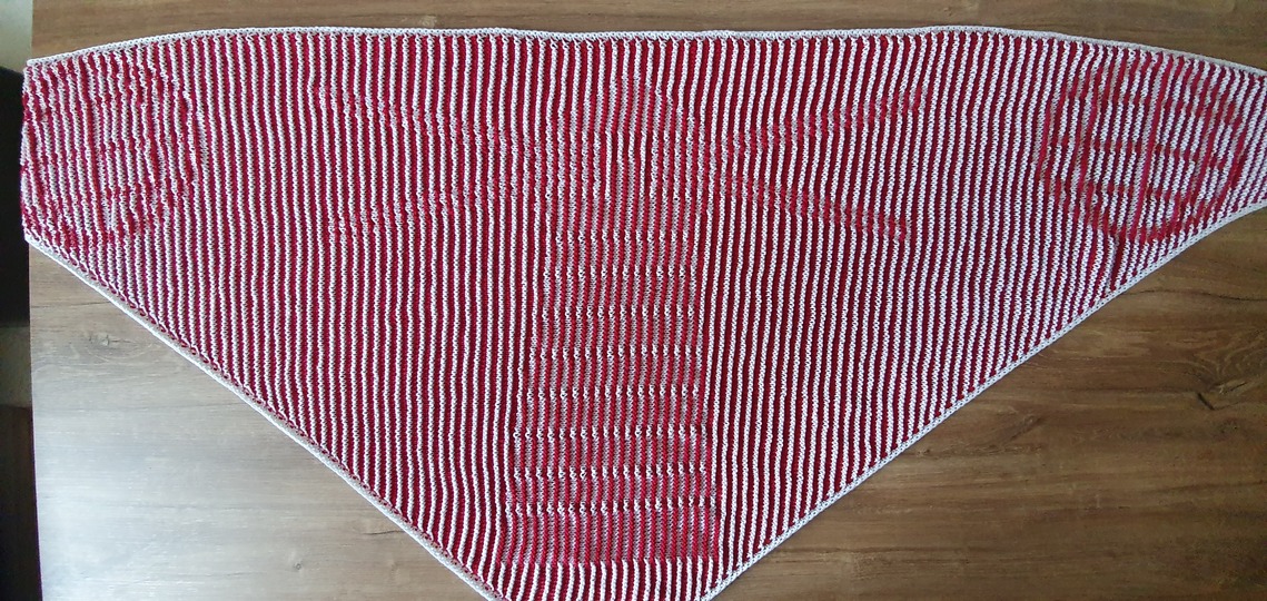 Leuchtturm, Schattenstricken, Illusionsstricken, Motivtuch