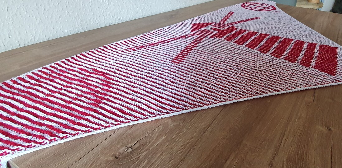 Lighthouse, Shadow Knitting, Illusion Knitting, Motif Shawl