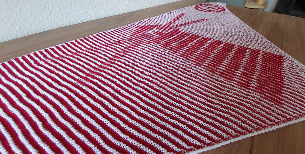 Lighthouse, Shadow Knitting, Illusion Knitting, Motif Shawl