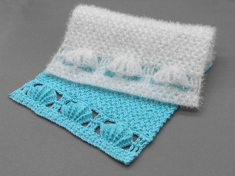 Waschlappen Spültuch Muschel - dekorativ und außergewöhnlich