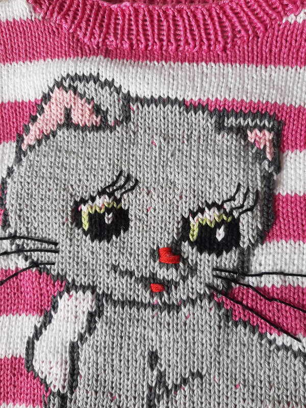 Knitting Tutorial Pullover Cat in 2Sizes - Image 2