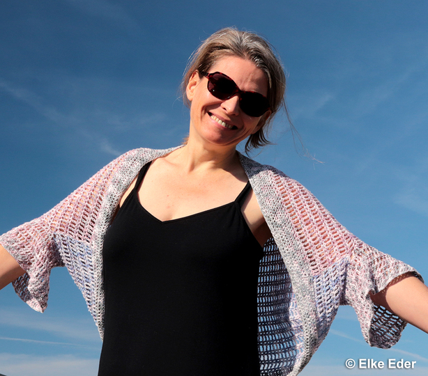 Seelenwärmer, Cardigan, Bolerojäckchen "Rosalia" - Häkelanleitung