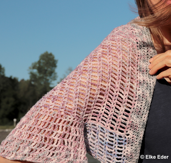 Seelenwärmer, Cardigan, Bolerojäckchen "Rosalia" - Häkelanleitung