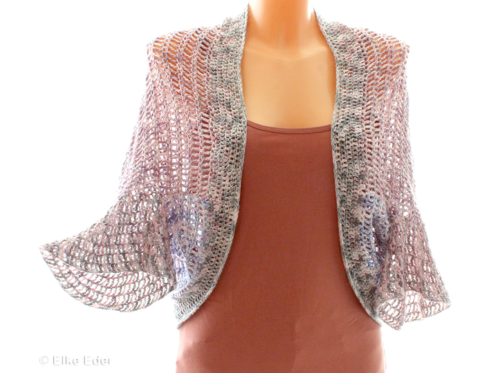 Seelenwärmer, Cardigan, Bolerojäckchen "Rosalia" - Häkelanleitung