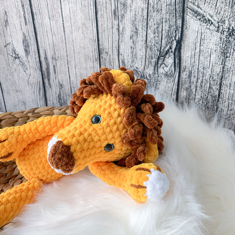 Häkelanleitung Kuscheltier Löwe aus Kuschelwolle - Bild 3