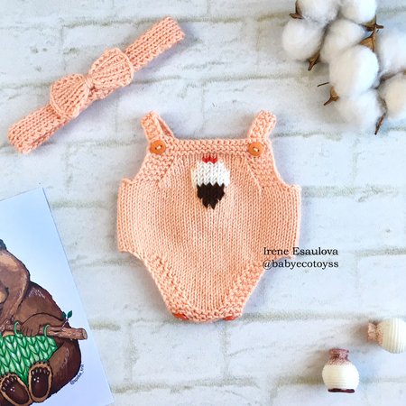 Crochet amigurumi pattern Plush Bear Brownie in outfit