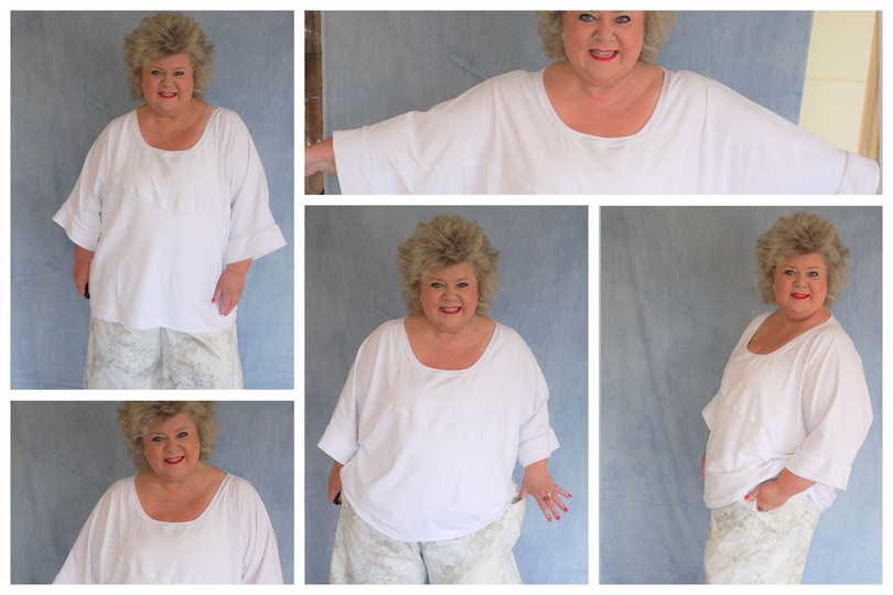 Asymmetrisches Kimono Shirt Schnittmuster von 34 - 56