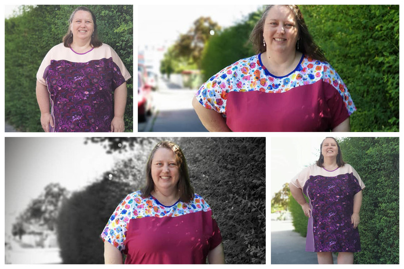 Asymmetrisches Kimono Shirt Schnittmuster von 34 - 56