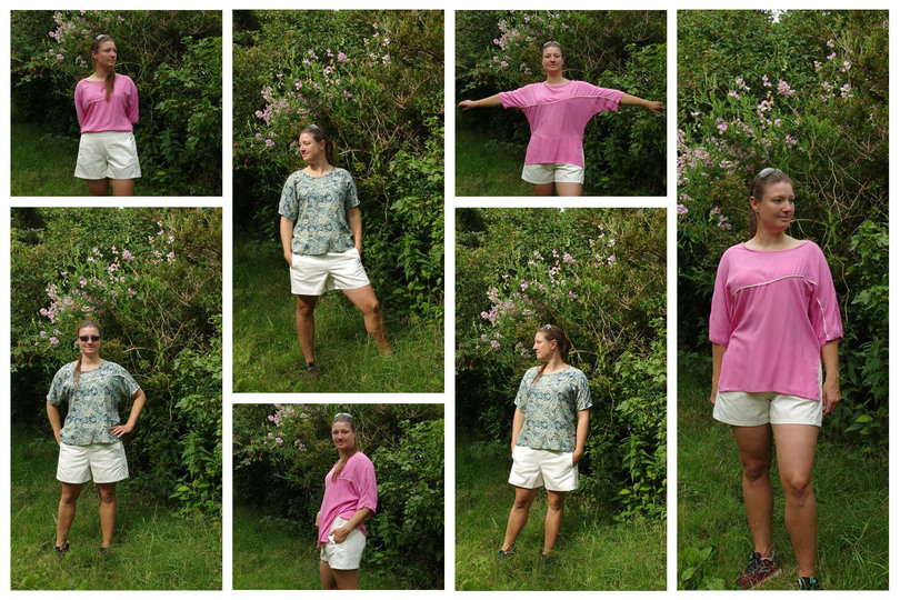 Asymmetrisches Kimono Shirt Schnittmuster von 34 - 56