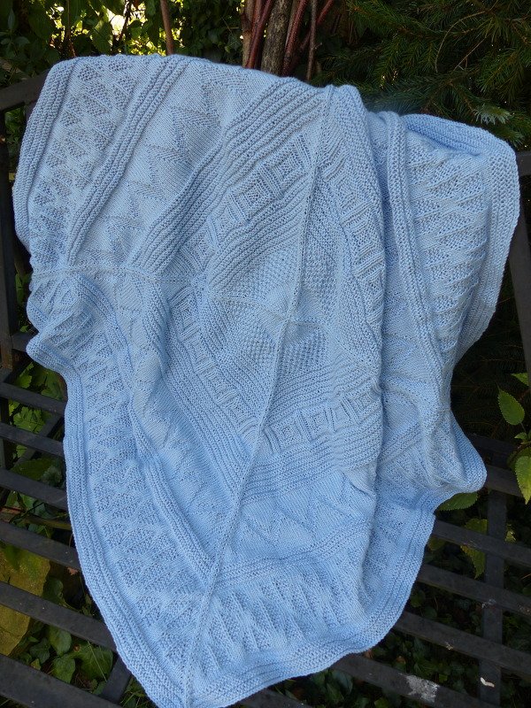 Strickanleitung Babydecke Vermustert - Bild 2