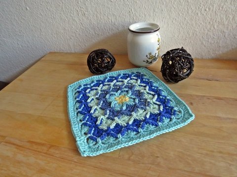 Untersetzer "Blaue Kachel"