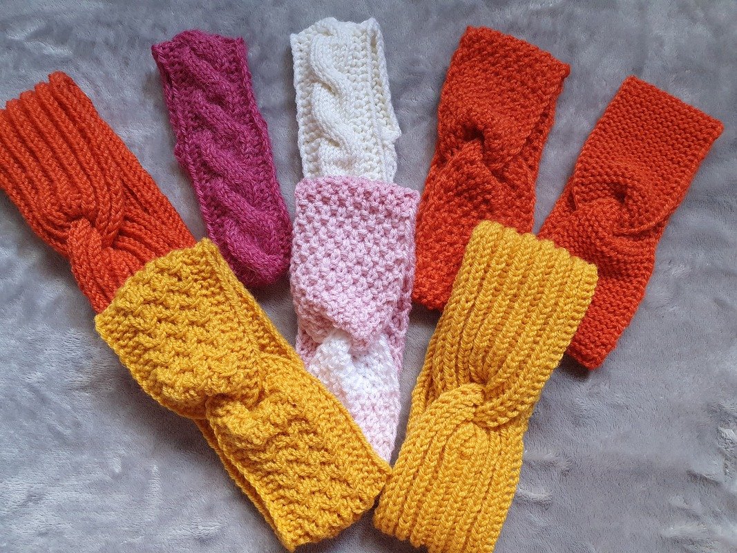 Strickanleitung für 8 Babystirnbänder in verschiedenen Größen und Mustern! - Bild 2