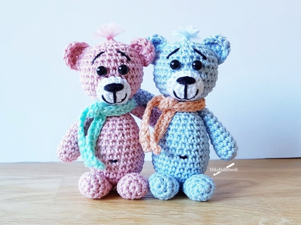 Häkelanleitung - Mini Bärchen Fussel