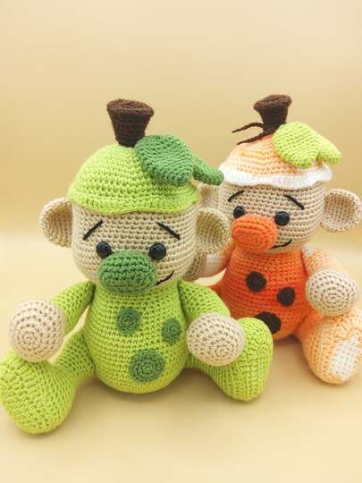 Häkelanleitung / Amigurumi / Orangine & Apfelline