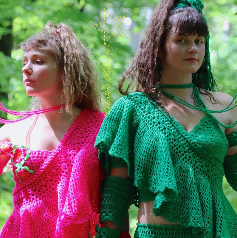 Anleitung Häkel Schulter Rüschen Kragen / Blume vom Waldes Rand - Bild 3