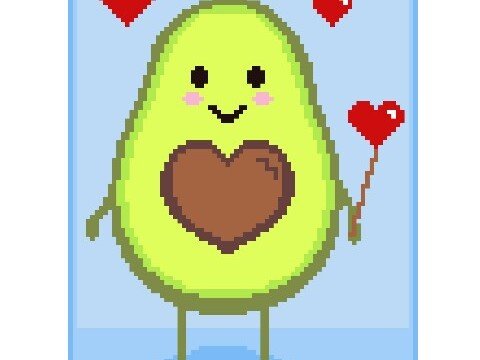 Häkelmuster *AVOCADO BOY * Grafik für FM Decke
