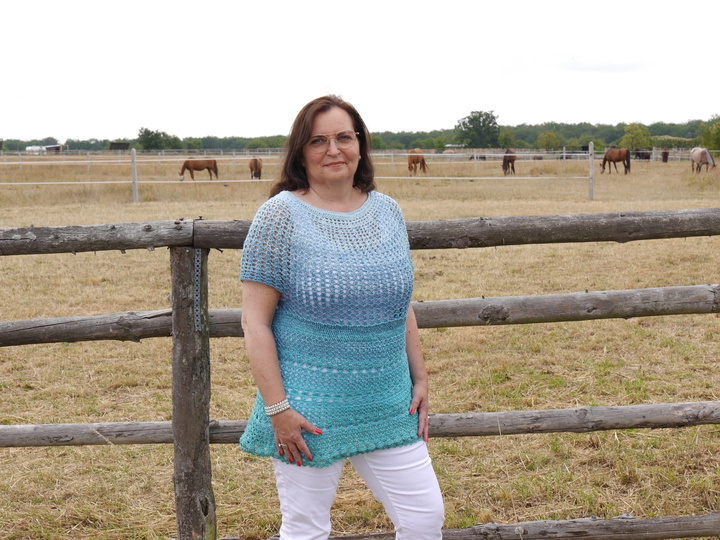 Sommershirt im RVO Style mit Farbverlaufsgarn