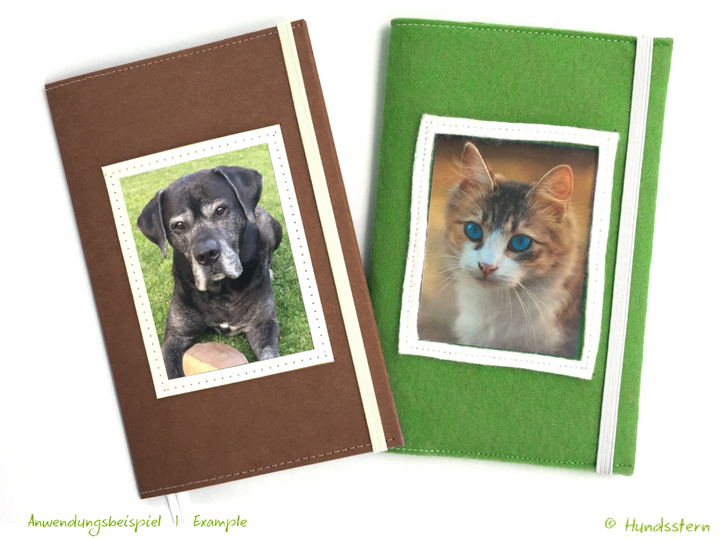 CARA Cover for EU Pet Passport sewing pattern for non-fraying fabrics