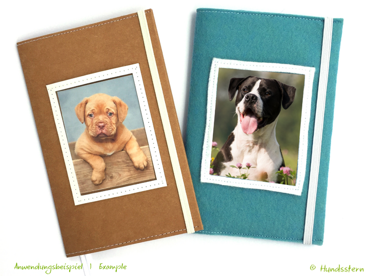 CARA Cover for EU Pet Passport sewing pattern for non-fraying fabrics