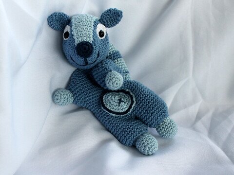 Flughörnchen Flori Häkelanleitung Greiftuch