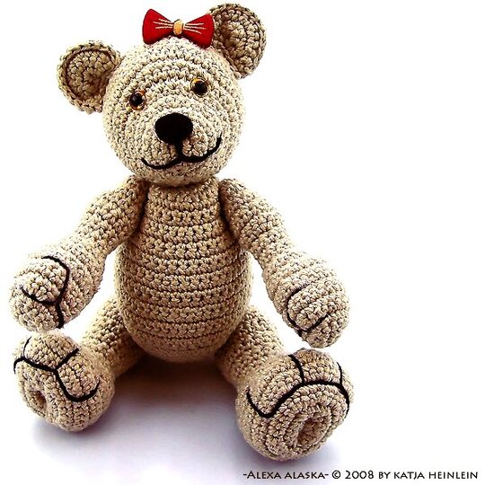 Bär PDF Häkelanleitung baer pattern Teddy Alexa von Katja Heinlein Anleitung häkeln bärchen tier häkelbär häkeltier ebook amigurumi teddy