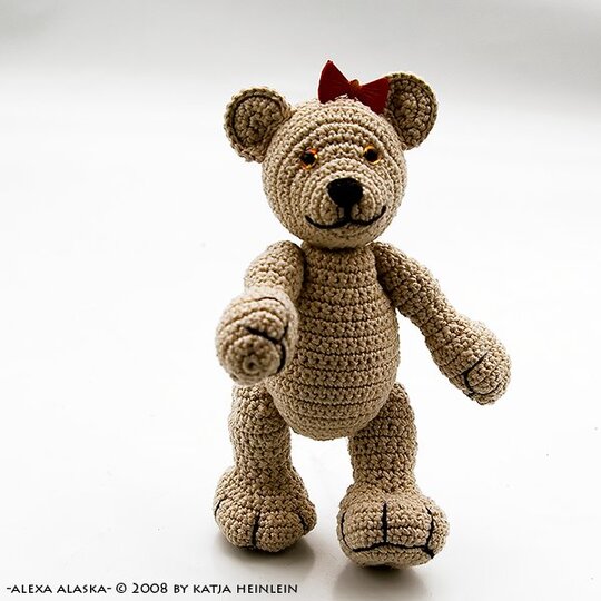 Bär PDF Häkelanleitung baer pattern Teddy Alexa von Katja Heinlein Anleitung häkeln bärchen tier häkelbär häkeltier ebook amigurumi teddy
