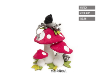 mini dragons with mushrooms