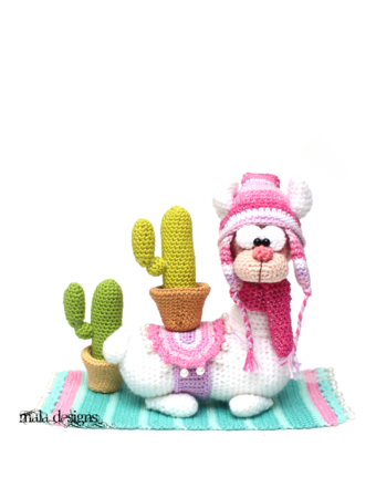 little Llamas with cactus