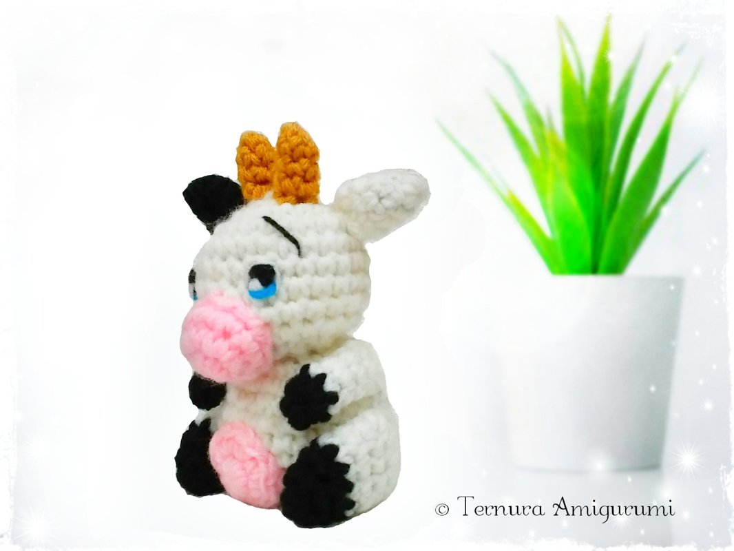 Crochet pattern Little cow PDF English - Deutsch- Dutch Ternura amigurumi - Image 3