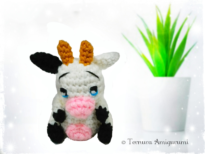 Häkelanleitung kleine Kuh  PDF English - Deutsch- Dutch Ternura amigurumi