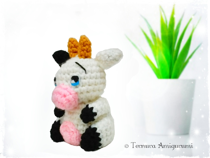Häkelanleitung kleine Kuh  PDF English - Deutsch- Dutch Ternura amigurumi