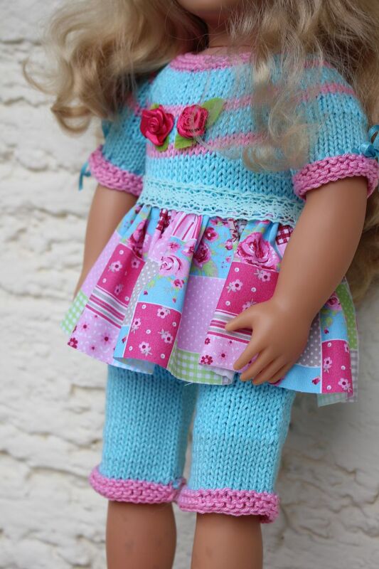 Dolls Overall Knitting Pattern - Image 2