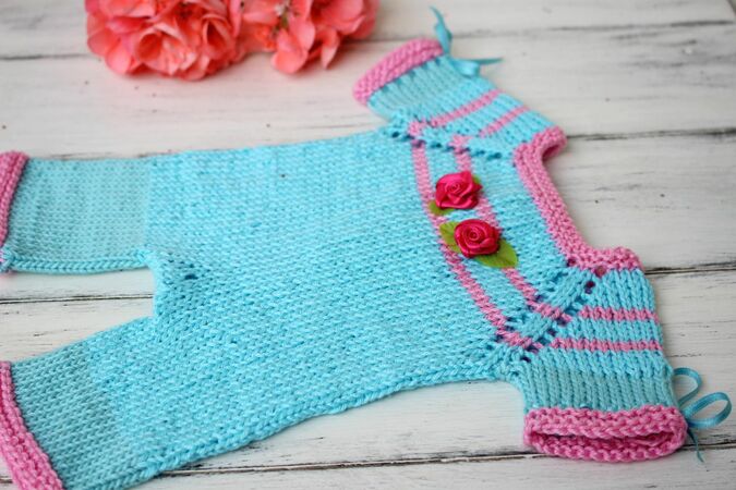 Strickanleitung für Puppen Overall