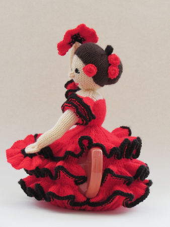 Flamenco Dancer Tea Cosy Knitting Pattern