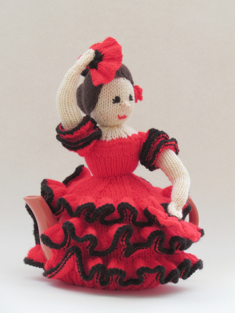 Flamenco Dancer Tea Cosy Knitting Pattern
